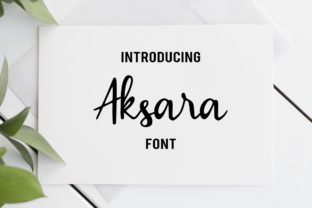 Aksara: A Charming Script Font for Creative Makers