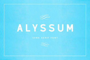 Alyssum: A Delicate Sans Serif Font for Crafters