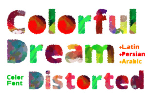 Colorful Dream Distorted: A Vibrant Font for Creative Web Design