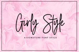 Discover Girly Style: A Fashionable Handwritten Font for Designers