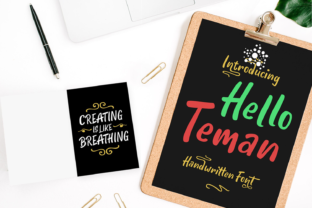 Discover the Charm of Hello Teman: A Fun and Bold Handwritten Font
