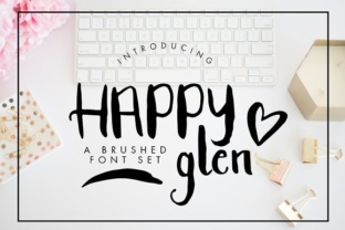 Enhance Your Brand with Happyglen: A Beautiful Brushed Font