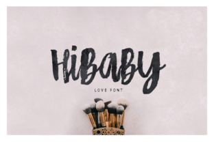 HiBaby: A Fun, Hand Painted Font for Creative Branding