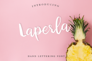 Laperla: A Fresh Handmade Calligraphy Script Font