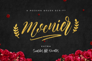 Moenier: A Stylish and Handcrafted Script Font for Crafters