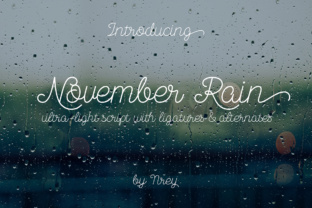 November Rain: A Versatile Script Font for Editorial Design
