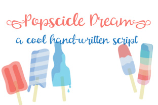Popsicle Dream: A Charming Handwritten Font for Makers