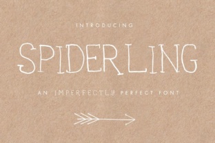 Spiderling: A Handwritten Uppercase Font for Editorial Design