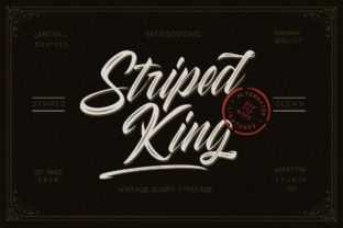Striped King: The Perfect Font for Elegant Editorial Design