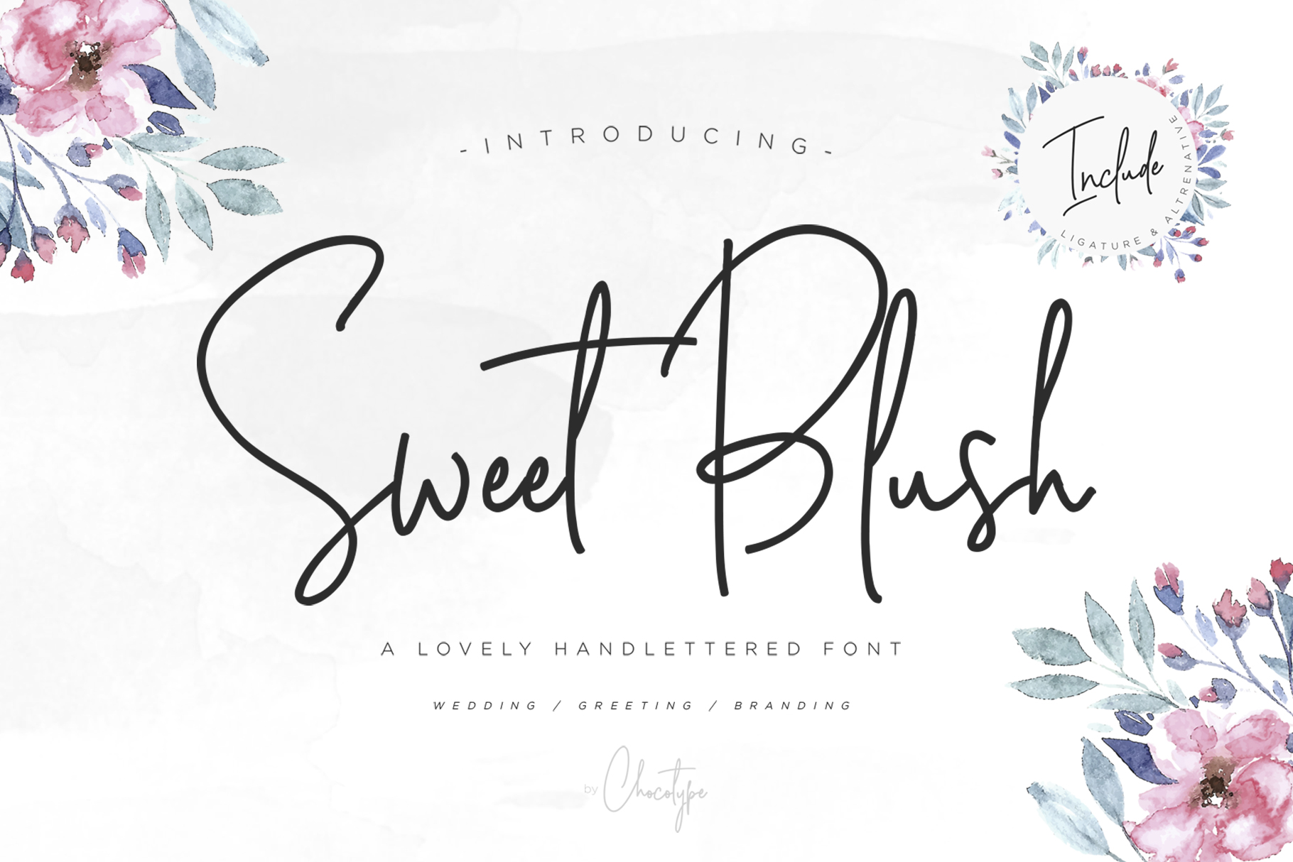 Sweet Blush: A Feminine Script Font for Elegant Design