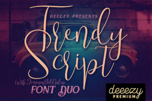Trendy: A Versatile Script Font for Crafters and Designers