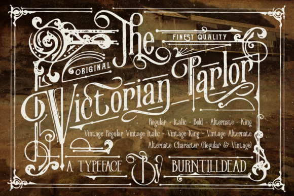 Victorian Parlor: A Font for Elegant Handmade Creations