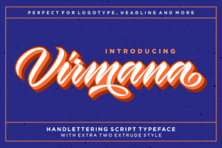 Virmana: A Retro Calligraphy Font for Editorial Elegance