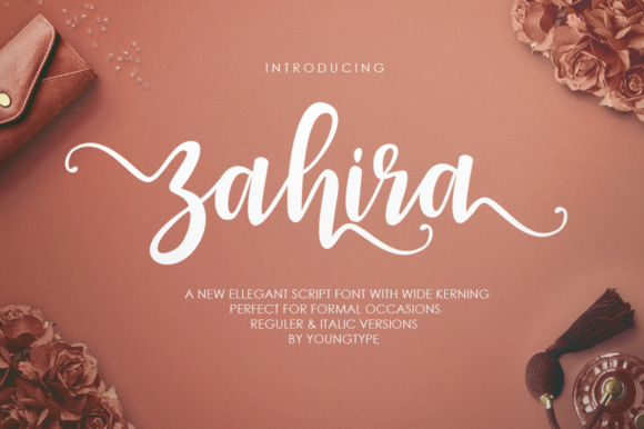 Zahira: A Feminine Hand-Brushed Font for Crafters